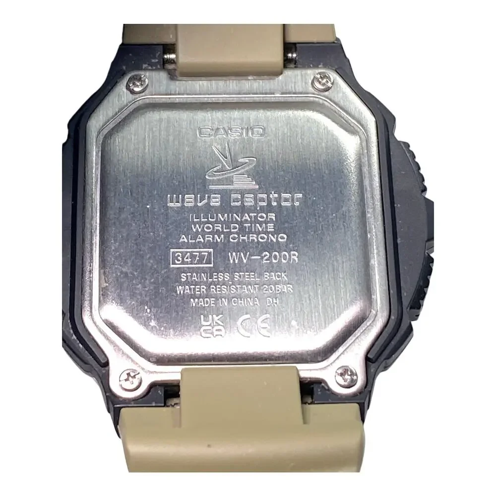 Casio Wave Ceptor World-Time Digital Watch WV200R-5A 47.7mm Multiband 5 WR 200m